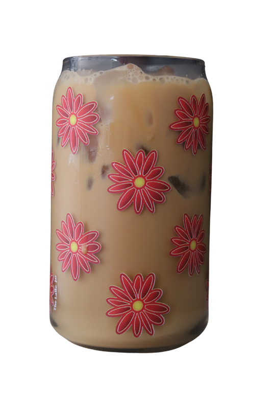 Daisy Red - Original Latte Jar